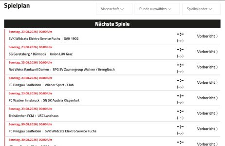 Saison startet mit Heimspiel
