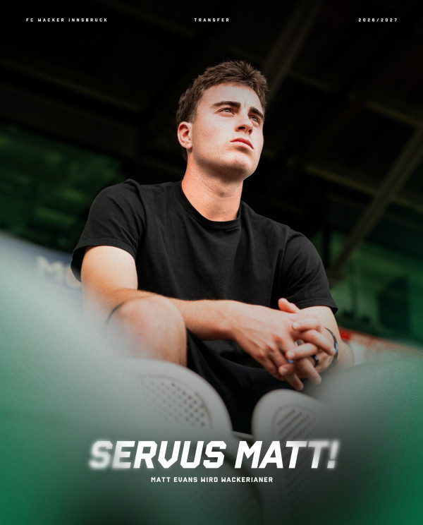 Verstärkung für die Offensive! 👋🏼
Der FC Wacker Innsbruck sichert sich die Dienste von Matt Evans. Der guatemaltekische offensive Mittelfeldspieler wird vom Partnerverein LAFC für die kommende Spielzeit ausgeliehen! 🖤💚
Alle Infos über die Story!
#fcw1913