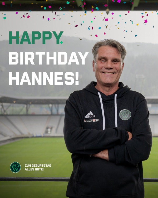 Heute feiert unser Präsident Hannes Rauch Geburtstag! 🥳

Der gesamte FC Wacker Innsbruck wünscht dir alles Gute, viel Gesundheit und weiterhin viel Erfolg. Danke für deinen Einsatz für unseren Verein! 🖤💚

Happy Birthday, Hannes! 🎉

#fcw1913